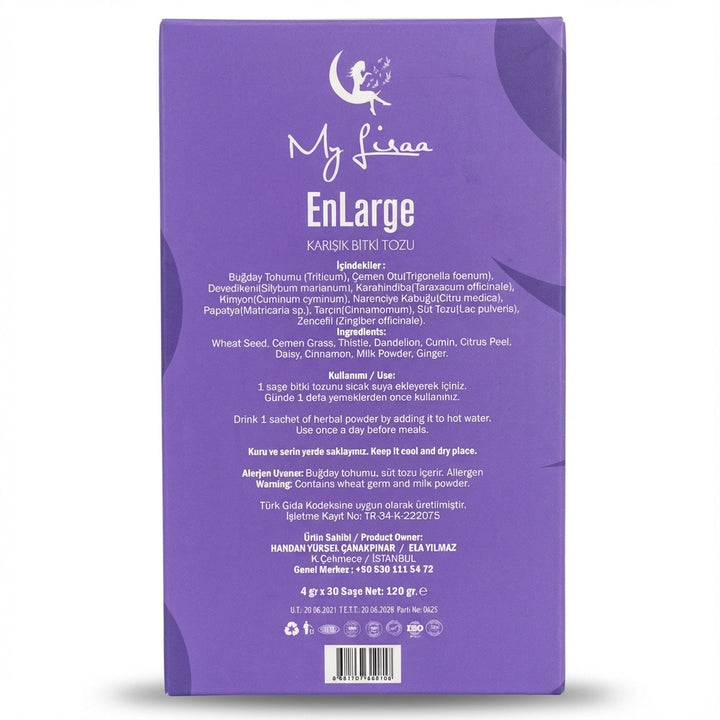 Enlarge herbal tea for weight support