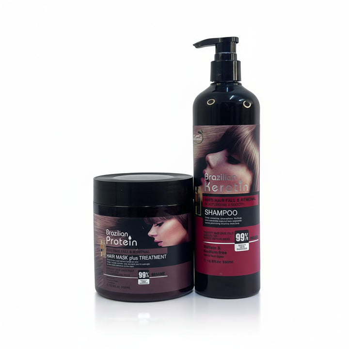 Hair Treatment Course Keratin Shampoo Protein Mask