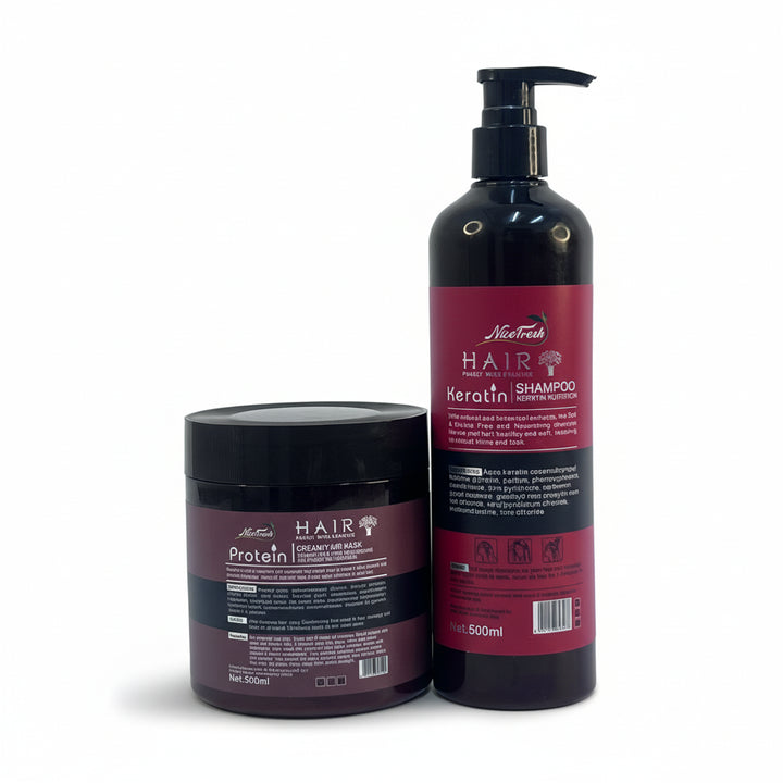 Keratin Shampoo and Protein Mask