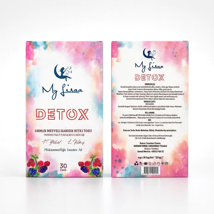 My Lisaa Detox Tea for Slimming Front and Back View