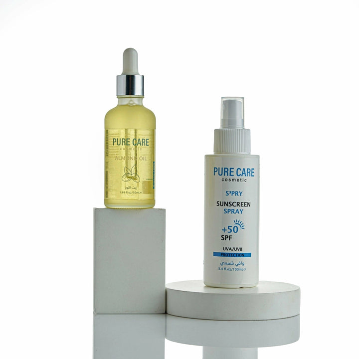 SPF 50 Sunscreen and Almond Oil