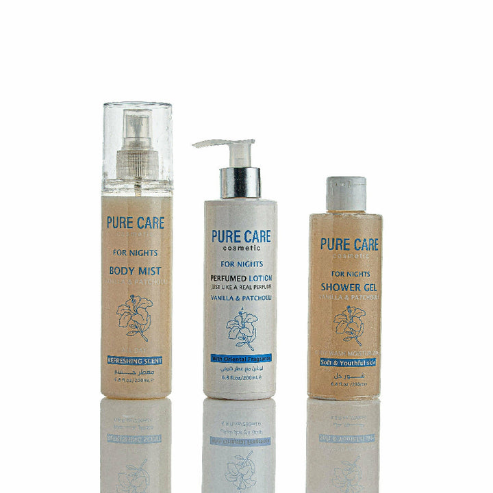 Shower Set With Vanilla and Patchouli Scent