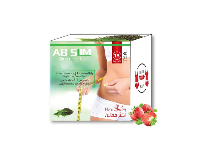 ab slim slimming tea natural strawberry 60 days